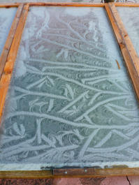 Ice Pictures on Cold Frame
